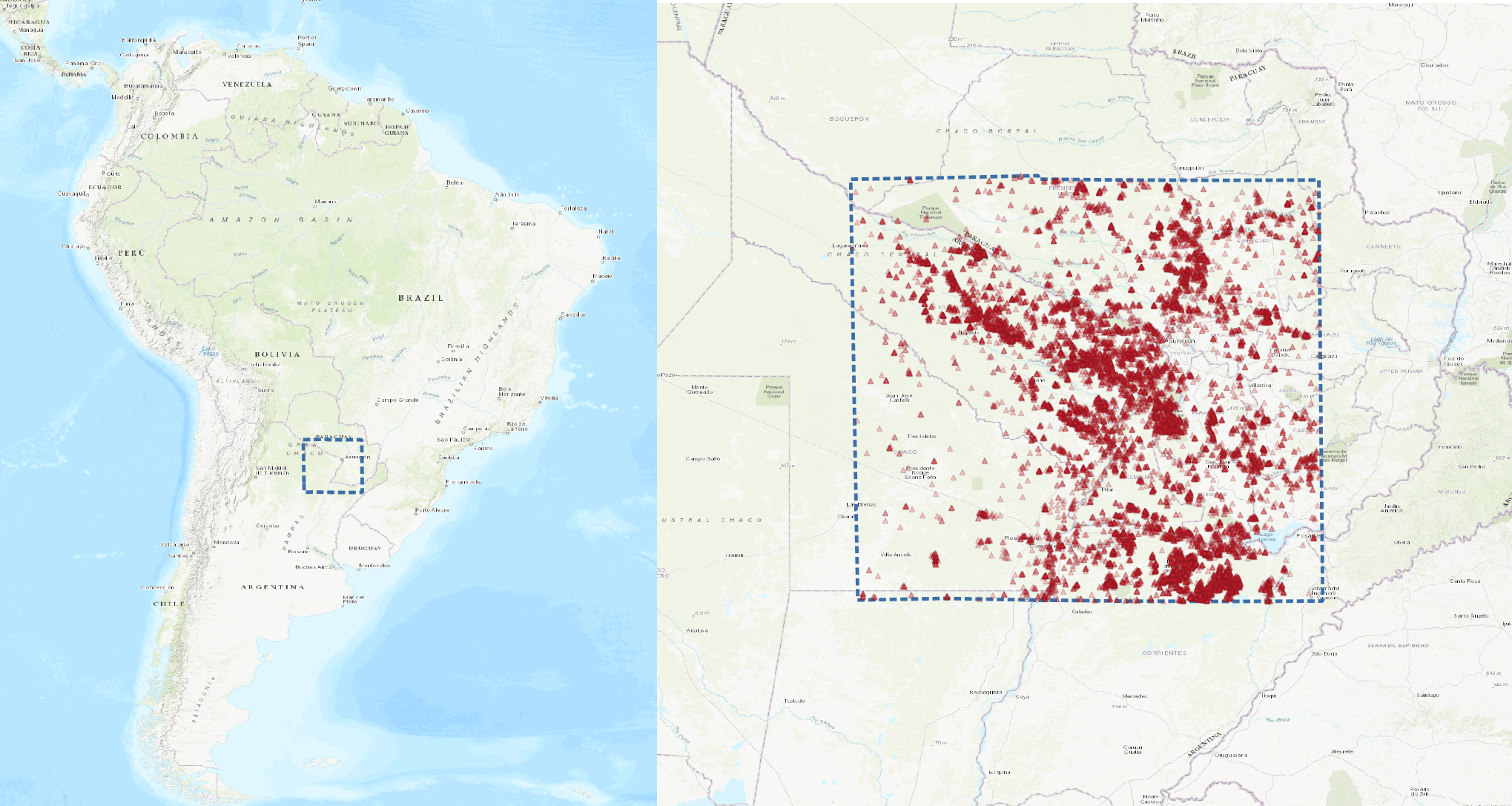 location of our wildfire study area within Canada
