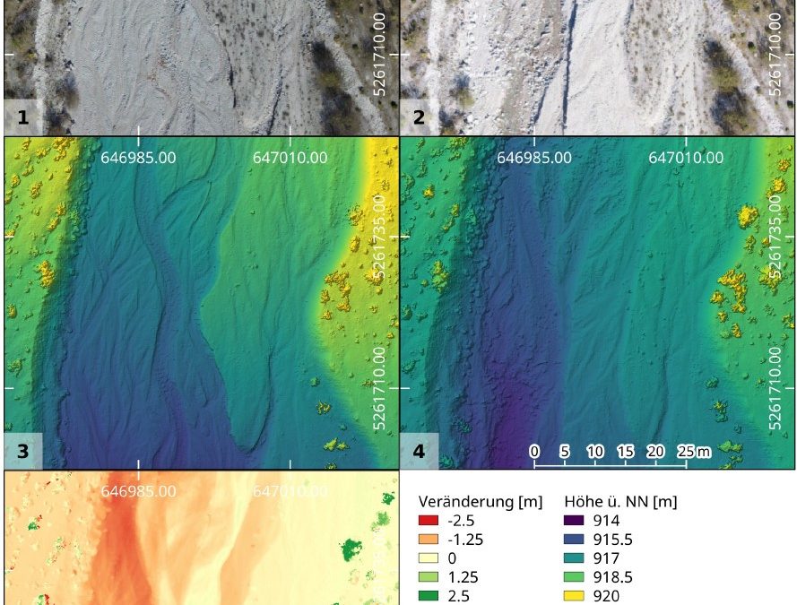 Analyzing Hydromorphological Shifts in the Bavarian Alps